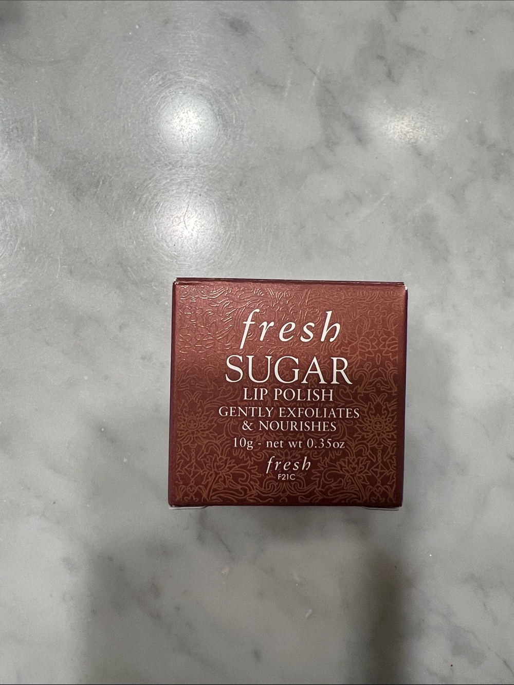 fresh Sugar Lip Polish in Brown Packaging